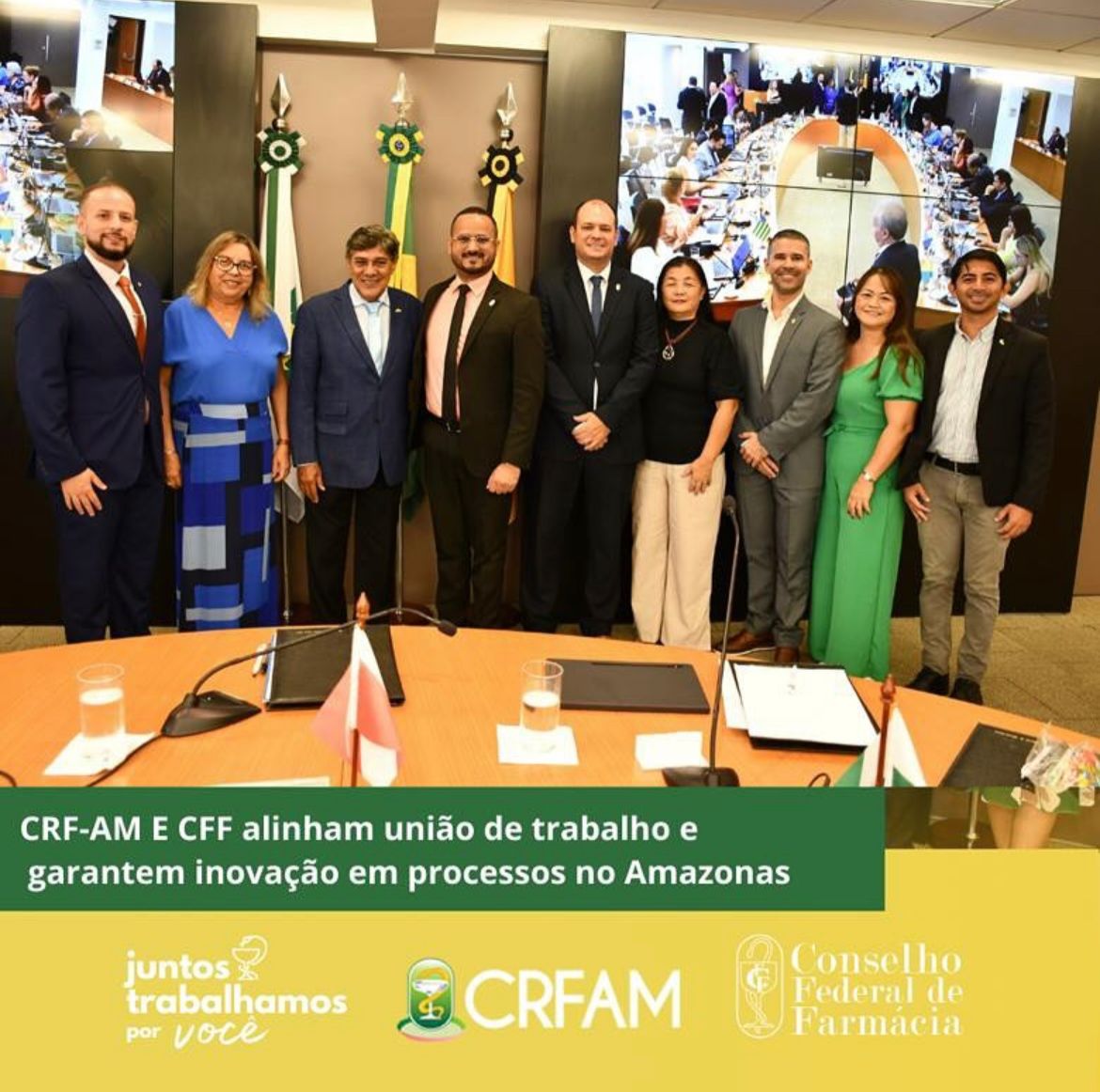 Diretoria do CRF-AM cumpre agenda em Bras&iacute;lia