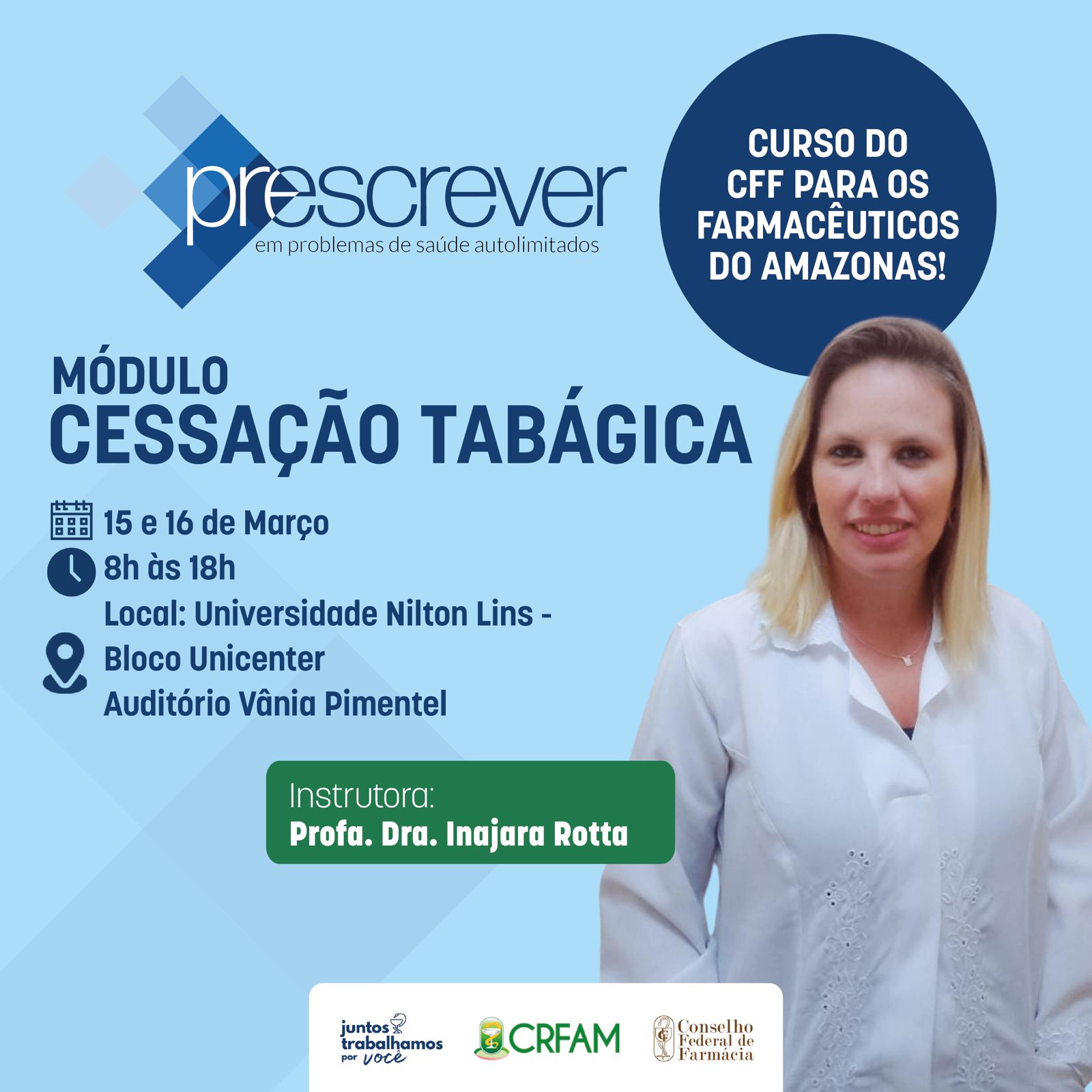 M&oacute;dulo "Cessa&ccedil;&atilde;o tab&aacute;gica" do Curso Prescrever tem data marcada