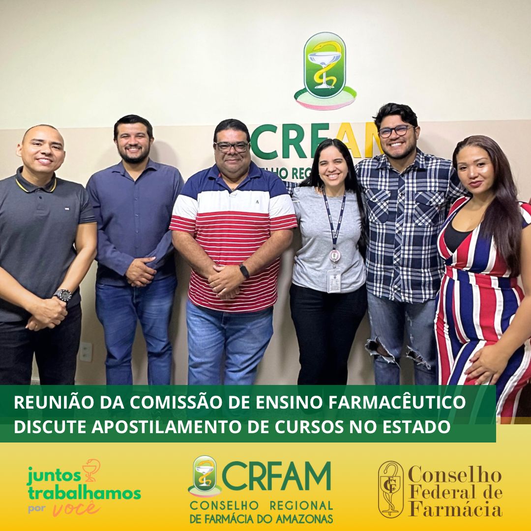 Comiss&atilde;o de Ensino Farmac&ecirc;utico do CRF-AM analisa apostilamento de cursos do estado