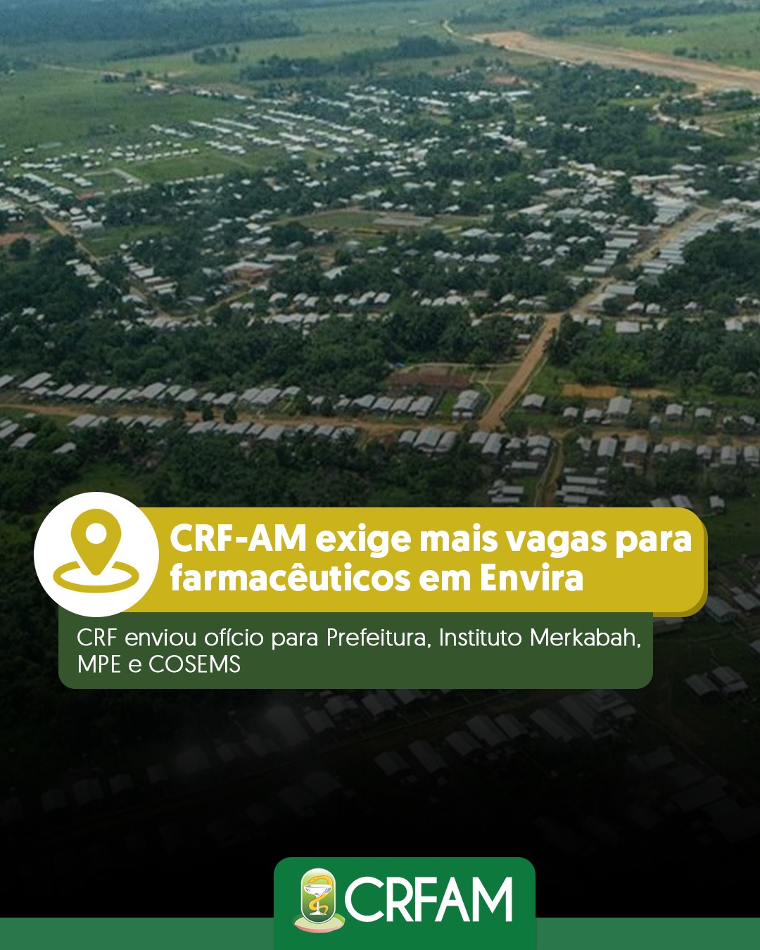 CRF-AM cobra mais vagas para farmac&ecirc;uticos em edital de Envira